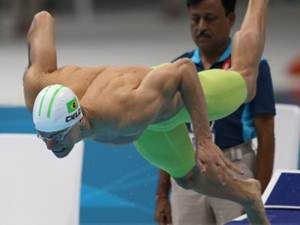 Olimpiadas de Londres 2012 - Cesar Cielo se classifica para a semi dos 100 m livres