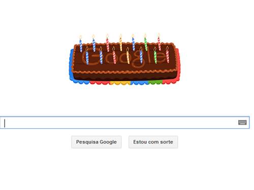 Google comemora 14º aniversário com doodle