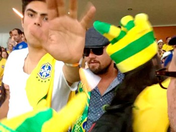Arena Corinthians conta com a presença de Leonardo DiCaprio durante jogo do Brasil